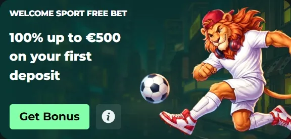 Welcome Sport Free Bet: 100% up to €500 on first deposit